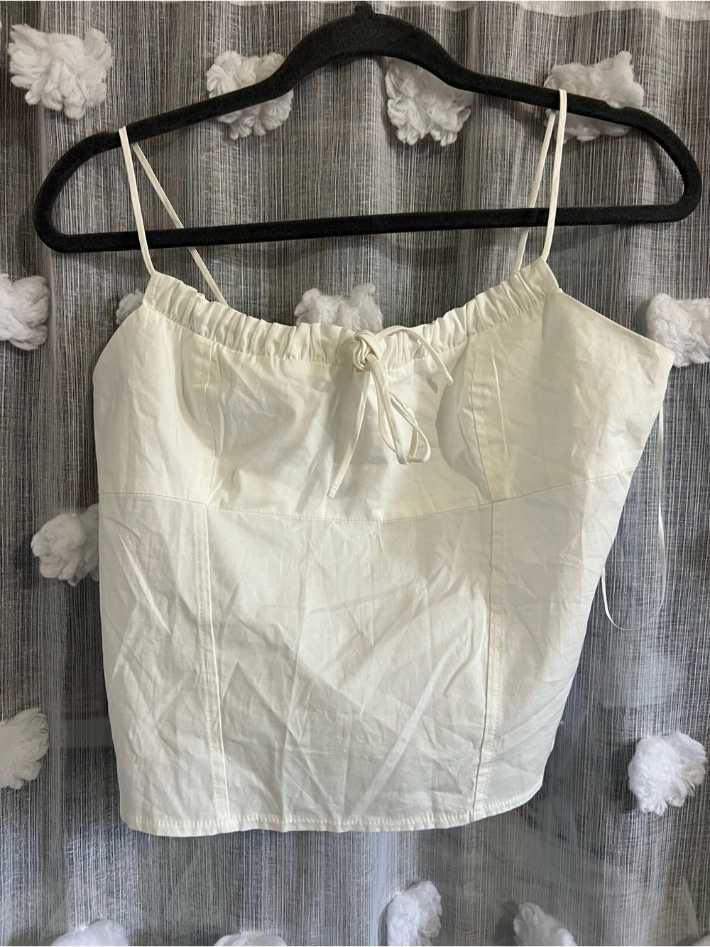 LA Hearts Tie Front Ruffle Tank Top